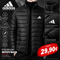 Αντιανεμικό Αδιάβροχο Μπουφάν Adidas Μαύρο